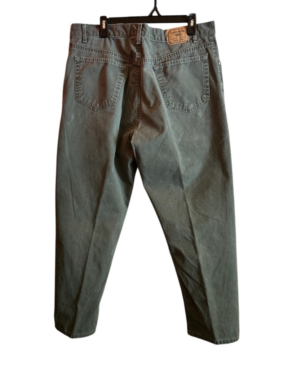 Dockers Men's Relaxed Straight-Leg Jeans in Olive - Picture 2 of 11